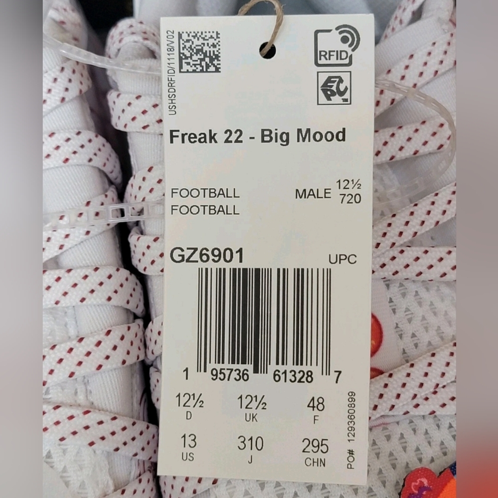 Adidas Freak 22 Big Mood DSG SM Football Cleats Men's Sz Multi White Red GZ6901 - Picture 11 of 11